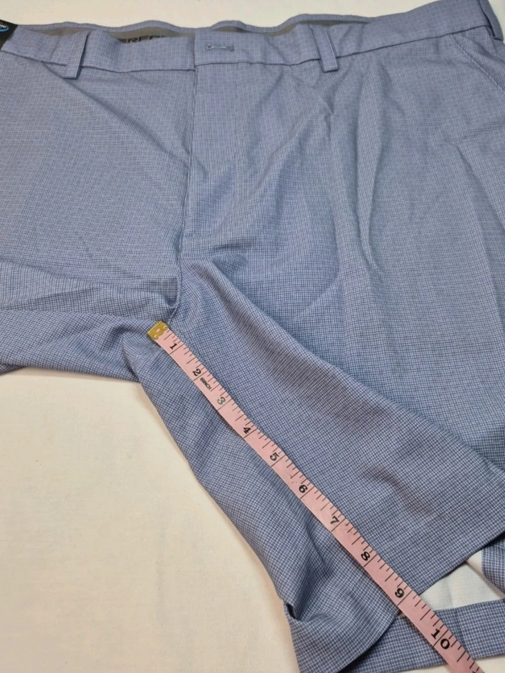 Roundtree Yorke Men's Size 42 Shorts Check performance flat front Stretch NWT 31